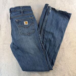 Vintage 90s Carhartt Womens Jeans 4x32 Flare Bootcut B001 FIO Distressed Y2K